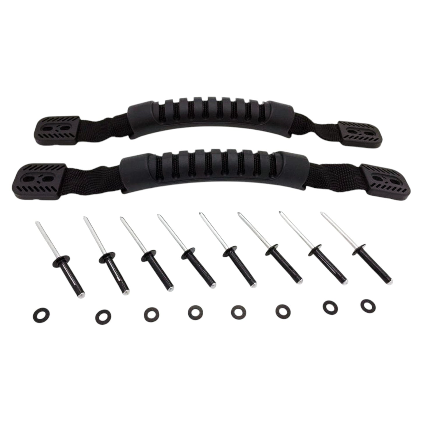 Pactrade Marine Durable Rubber Handles For Kayak Canoe or Luggage With Aluminum Rivets Set of 2