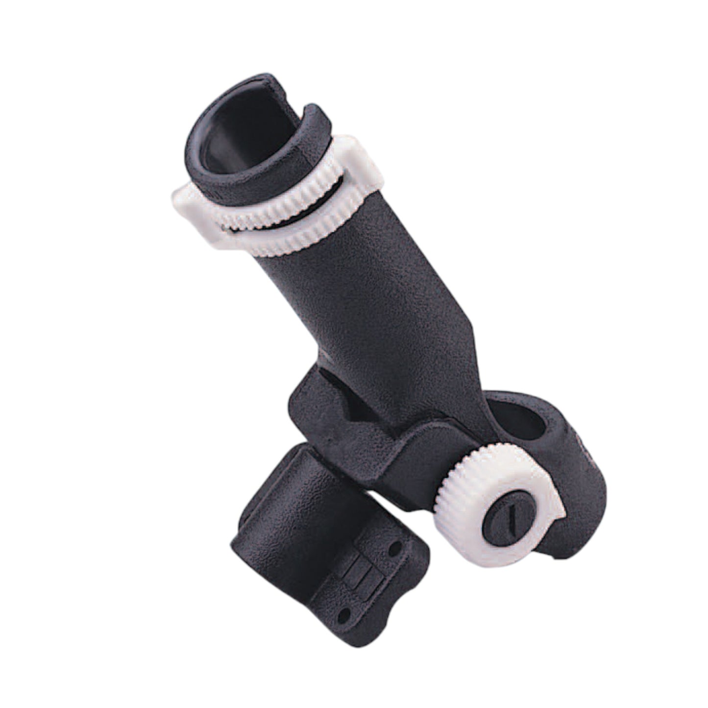 Pactrade Marine Adjustable Marine Boat Black Plastic Fishing Rod Holder Side Mount