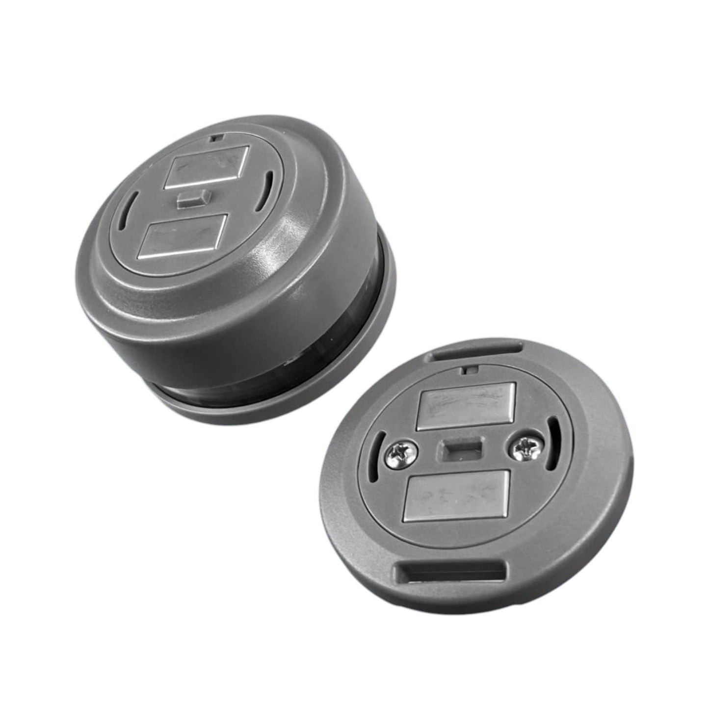 Pactrade Marine Grey Housing Button Navigation Light Various Modes Magnetic Base Surface Mount Black Straps LED AA Battery Operated IP:67 CE RoHS Certified (Warm White)