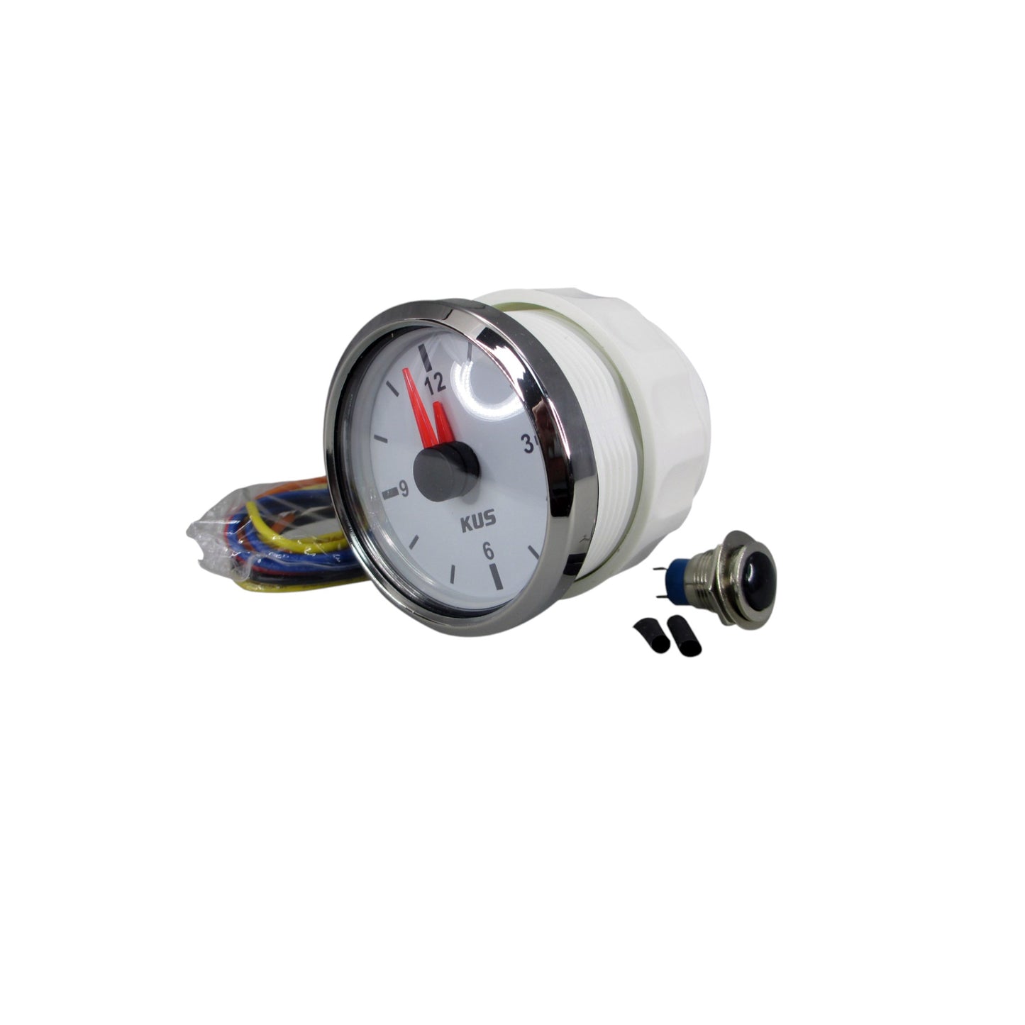 KUS Pactrade Marine Boat Marine Car RV Truck Hour Quartz Clock Gauge Dial 12 Hour 12V/24V