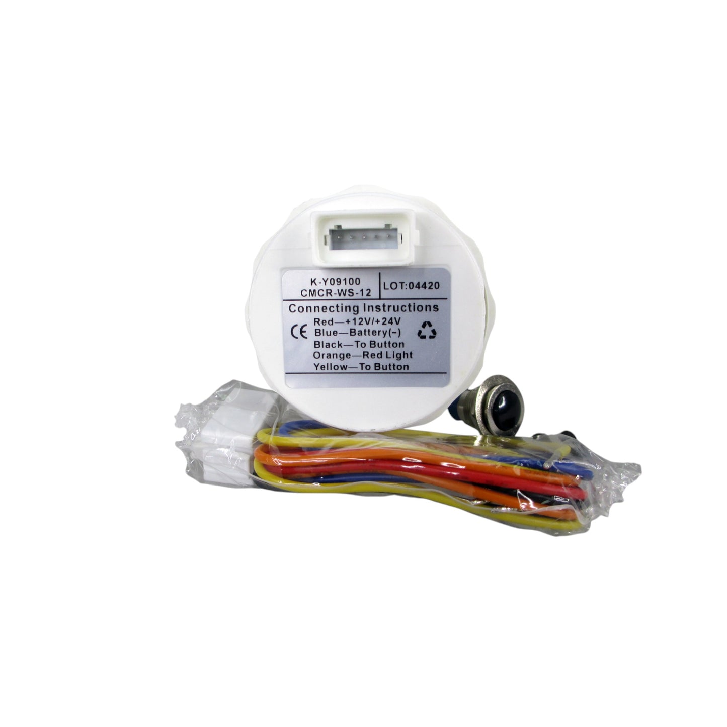 KUS Pactrade Marine Boat Marine Car RV Truck Hour Quartz Clock Gauge Dial 12 Hour 12V/24V