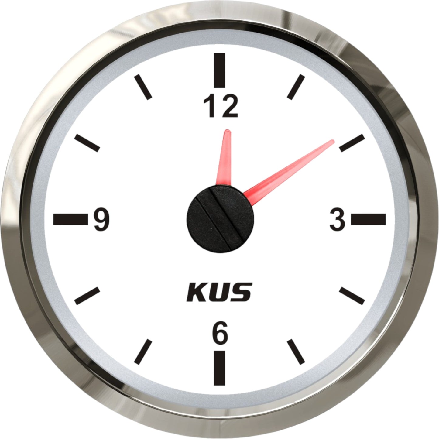 KUS Pactrade Marine Boat Marine Car RV Truck Hour Quartz Clock Gauge Dial 12 Hour 12V/24V