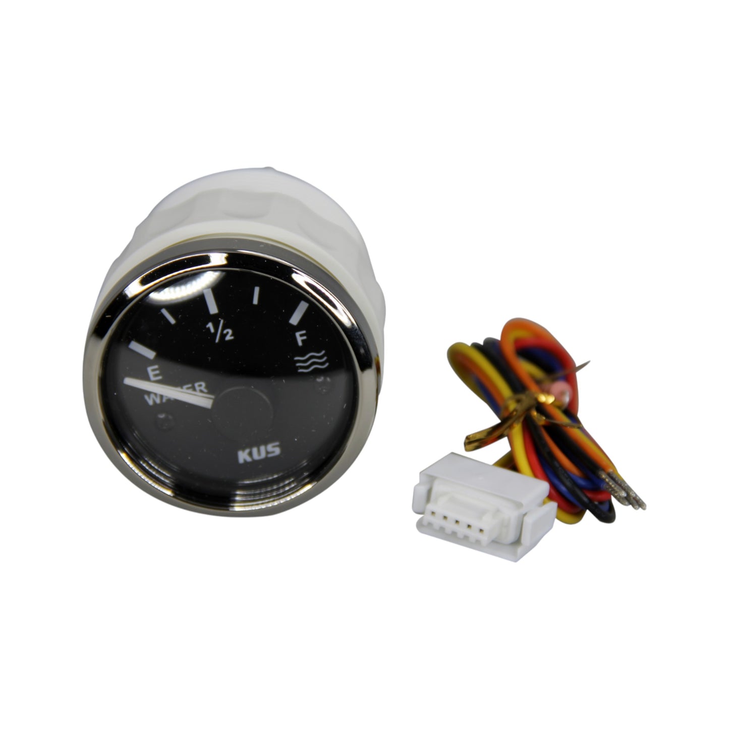 Pactrade Marine Boat KUS 2'' SS316 Water Tank Level Gauge Indicator Empty Full Red/Yellow 12V/24V 52mm 240-33ohms