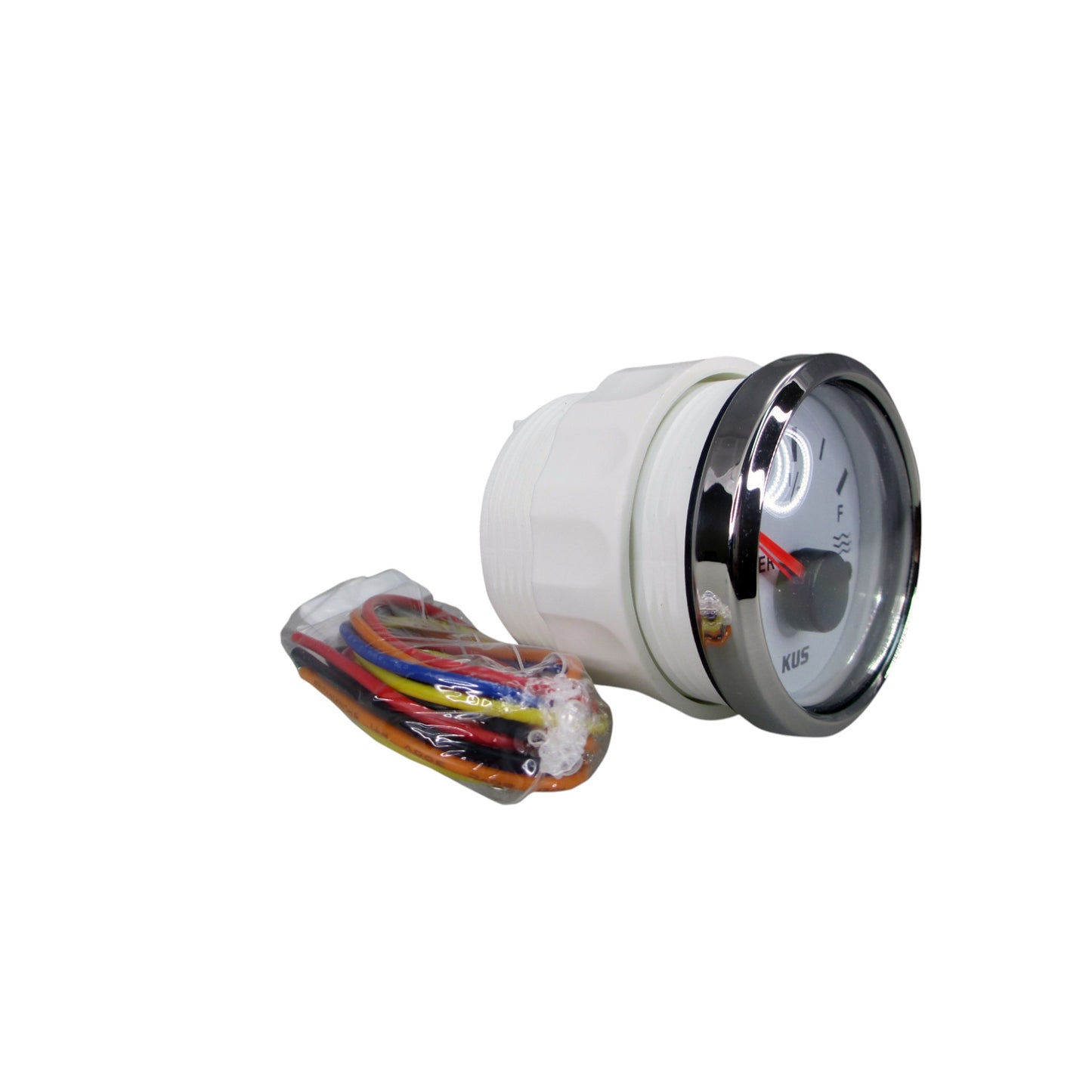 KUS Pactrade Marine Boat 2'' SS316 Water Tank Level Gauge Indicator Empty Full Red/Yellow 12V/24V 52mm 240-33ohms