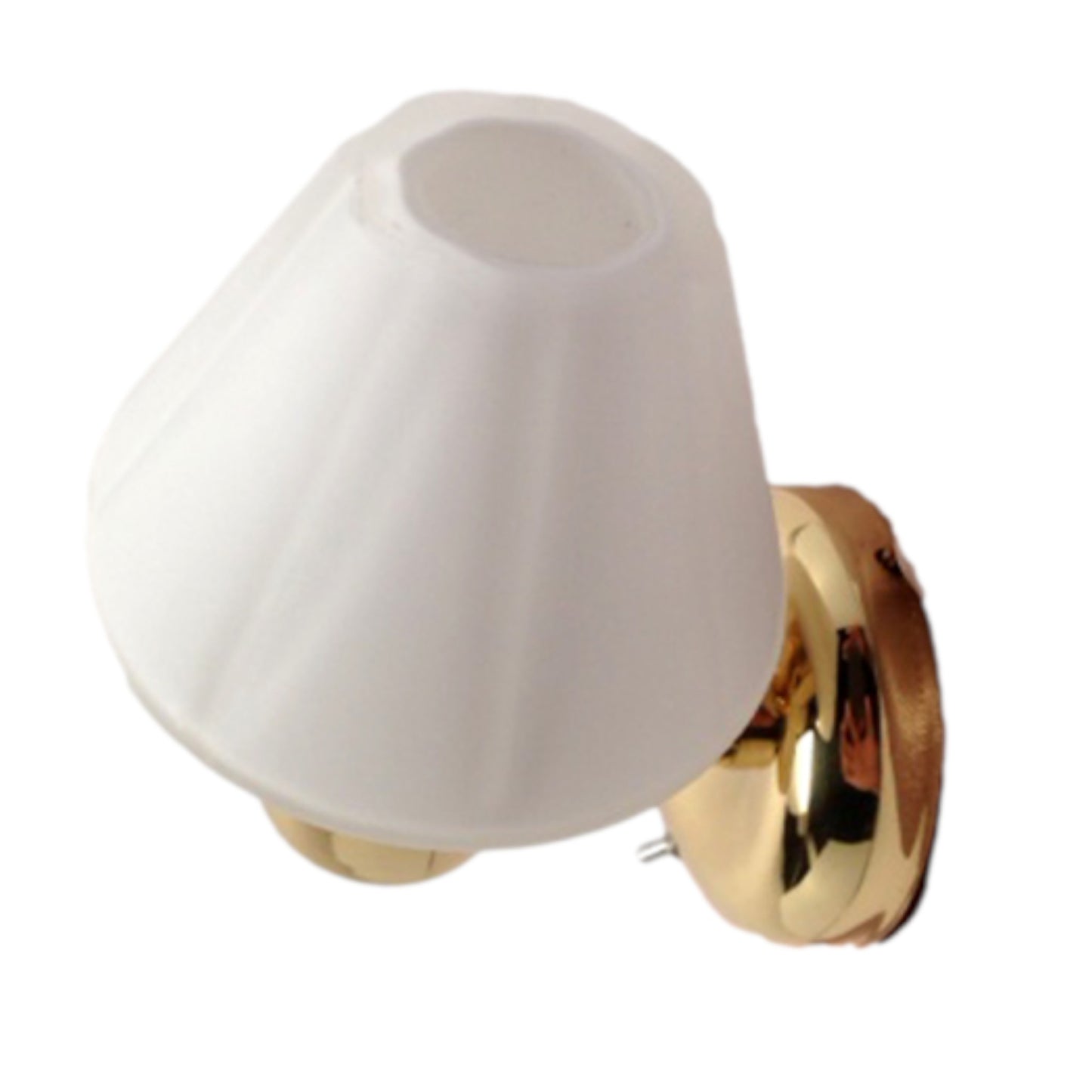 Pactrade Marine Mini LED Frosted Glass Cone Brass Dimmable 140 LM Marine Boat Wall Light