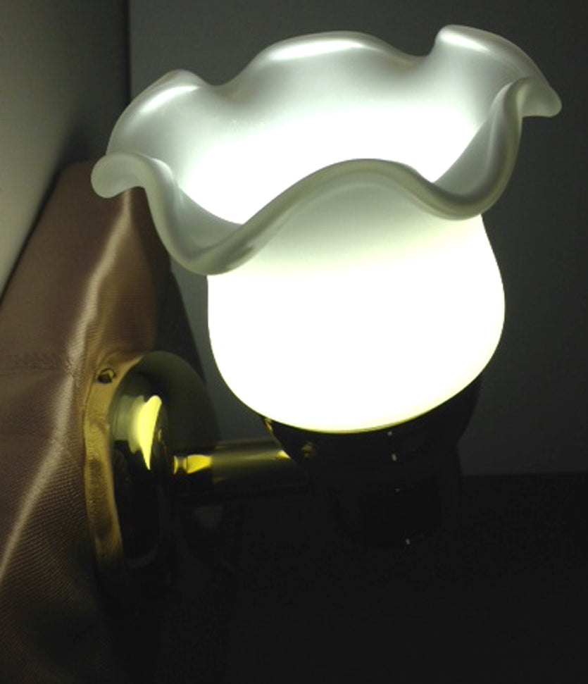 Pactrade Marine LED Swivel Brass Reading Wall Light Dimmable Marine Boat 140LM Frosted Glass