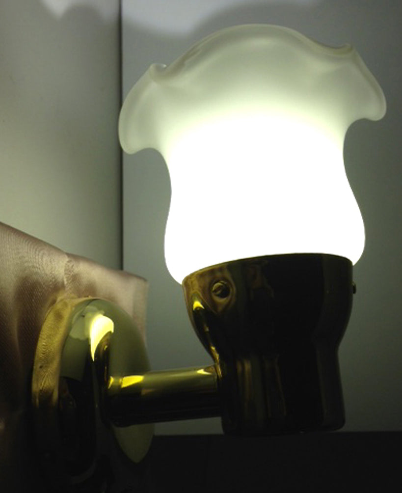 Pactrade Marine LED Swivel Brass Reading Wall Light Dimmable Marine Boat 140LM Frosted Glass