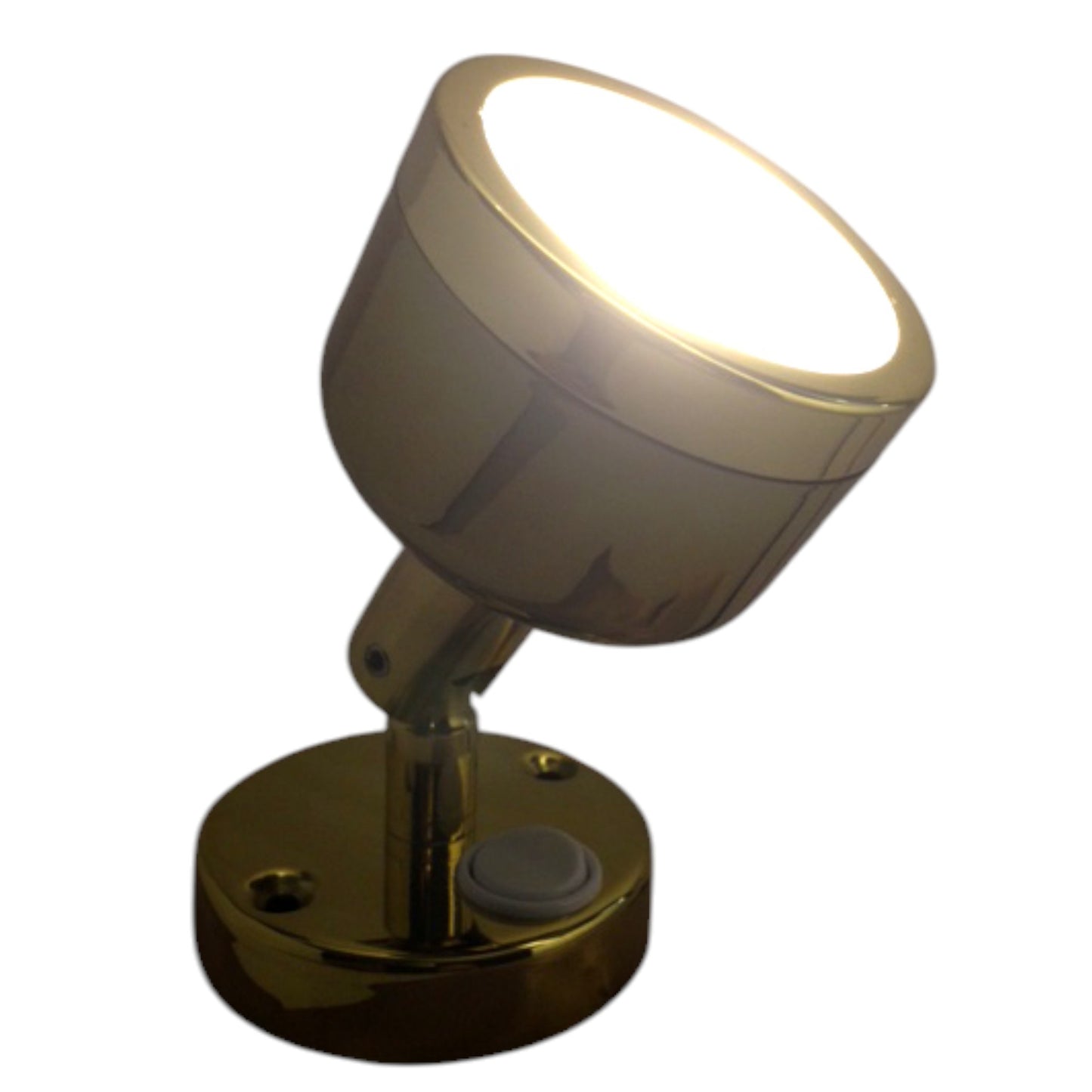 Pactrade Marine Boat LED Brass Reading Wall Light Dimmable Splashproof