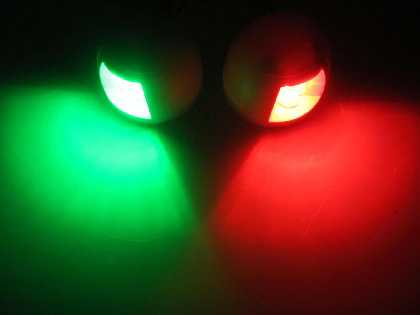 Pactrade Marine Boat Green Starboard Red Port Side LED Navigation Light Horizontal Mount