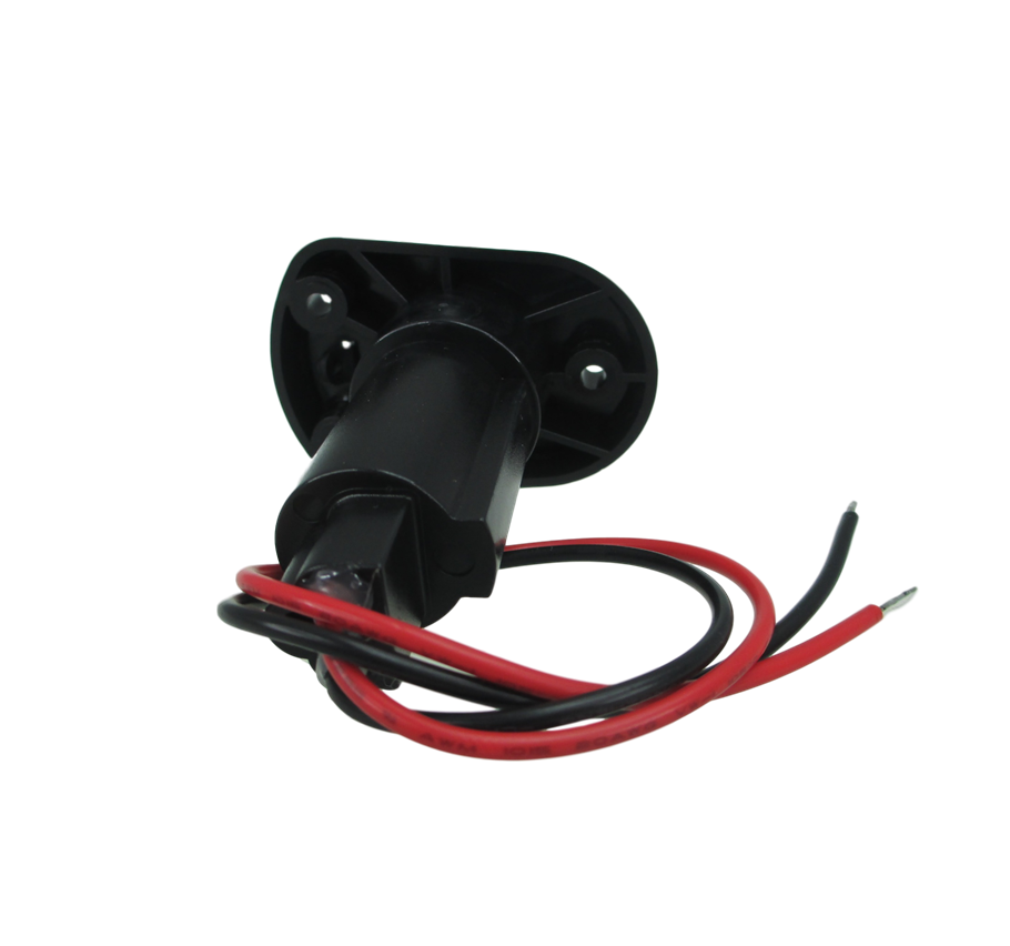Pactrade Marine Boat LED All Round Anchor Navigation Light Clear Lens PA Housing 10-24VDC/2.5W Nature White 2NM IP:65 250 Lumen LM RoHS CE Certified (12-1/2" (With Socket Base))