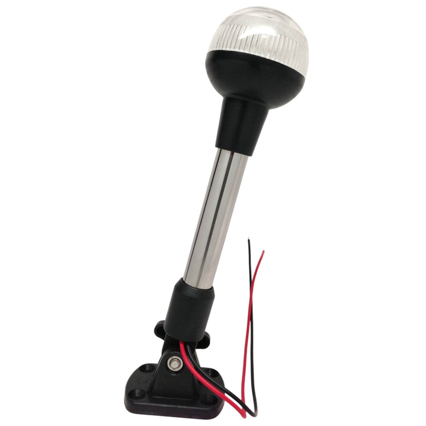 Pactrade Marine RV Adjustable Folding All Round Pole Light 9.5"H Navigation Light SS