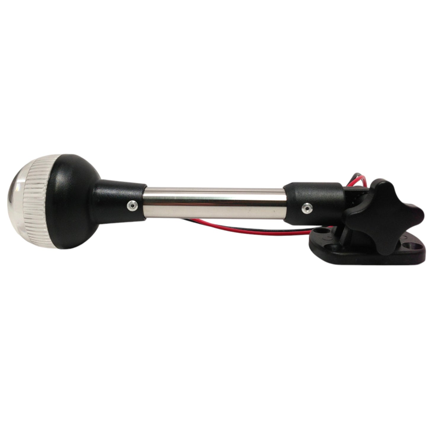 Pactrade Marine RV Adjustable Folding All Round Pole Light 9.5"H Navigation Light SS