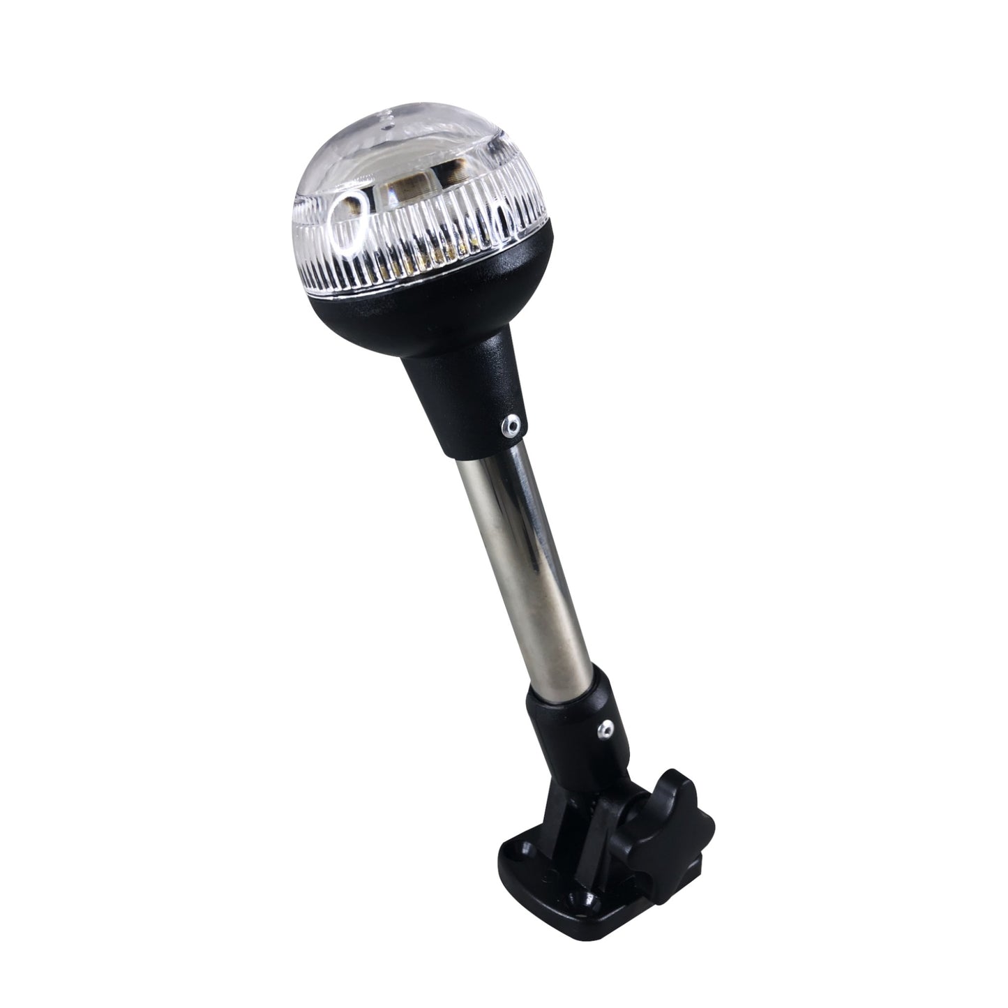 Pactrade Marine RV Adjustable Folding All Round Pole Light 9.5"H Navigation Light SS