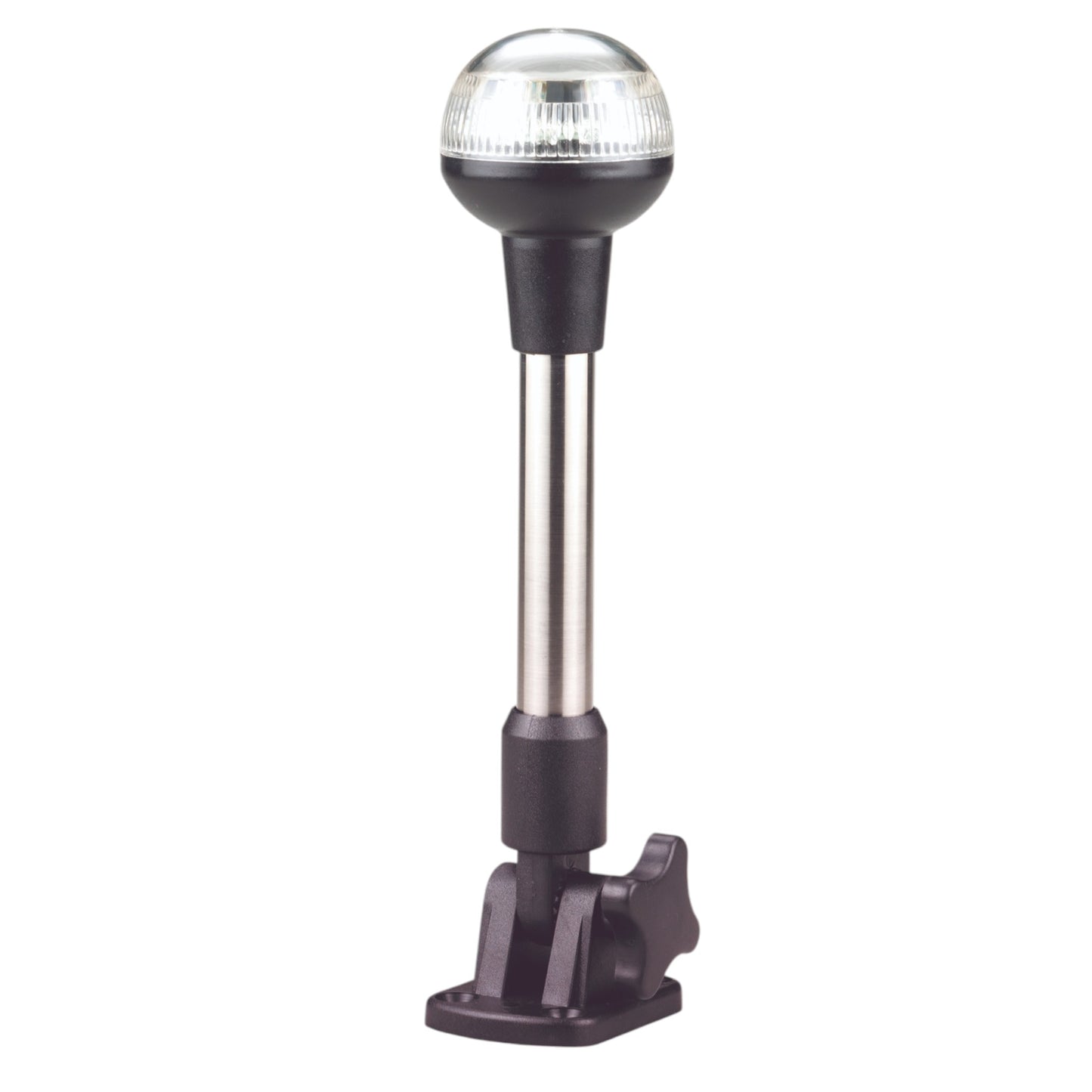 Pactrade Marine RV Adjustable Folding All Round Pole Light 9 1/2''H Navigation Light SS (LED)