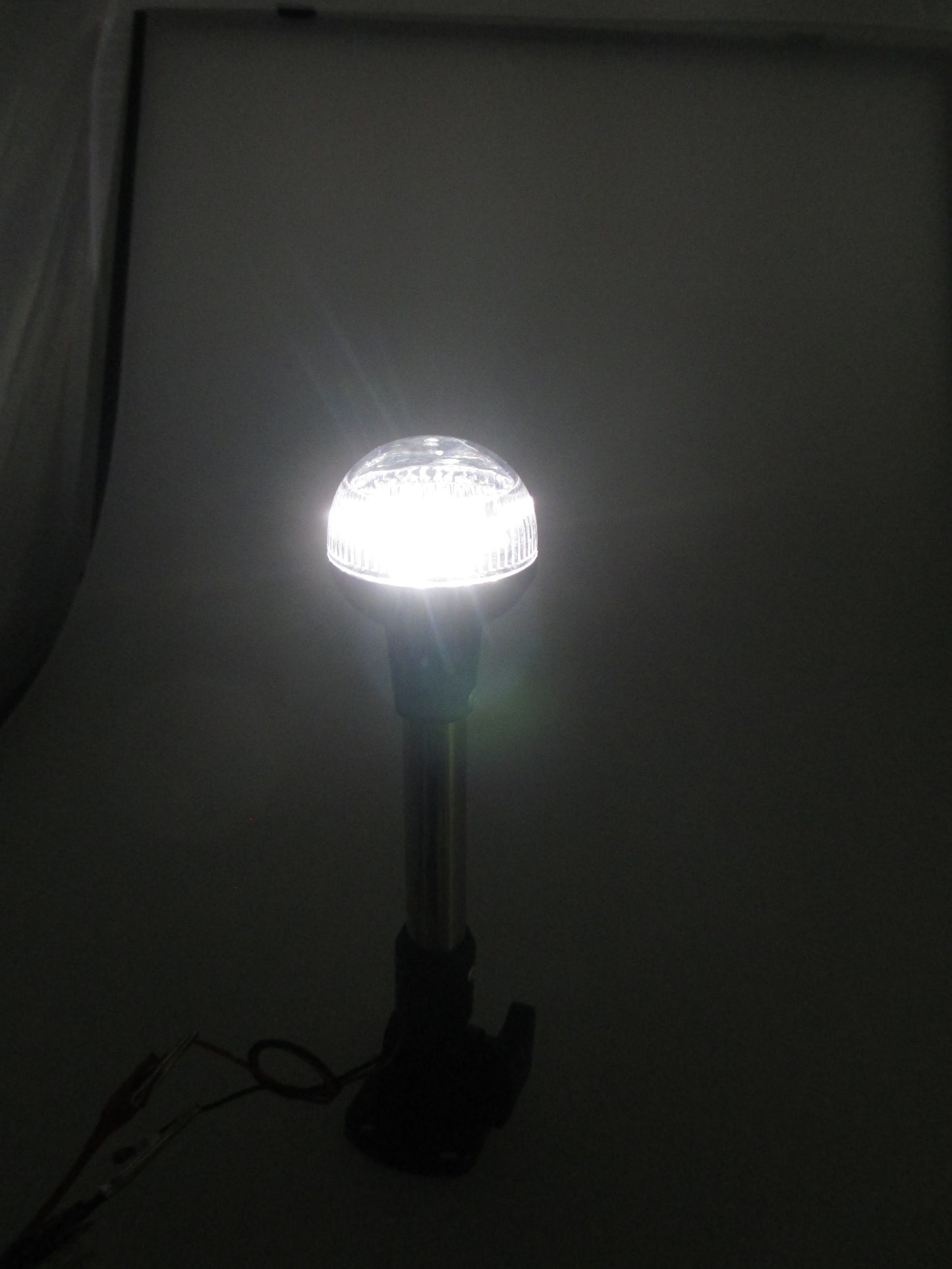 Pactrade Marine RV Adjustable Folding All Round Pole Light 9 1/2''H Navigation Light SS (LED)