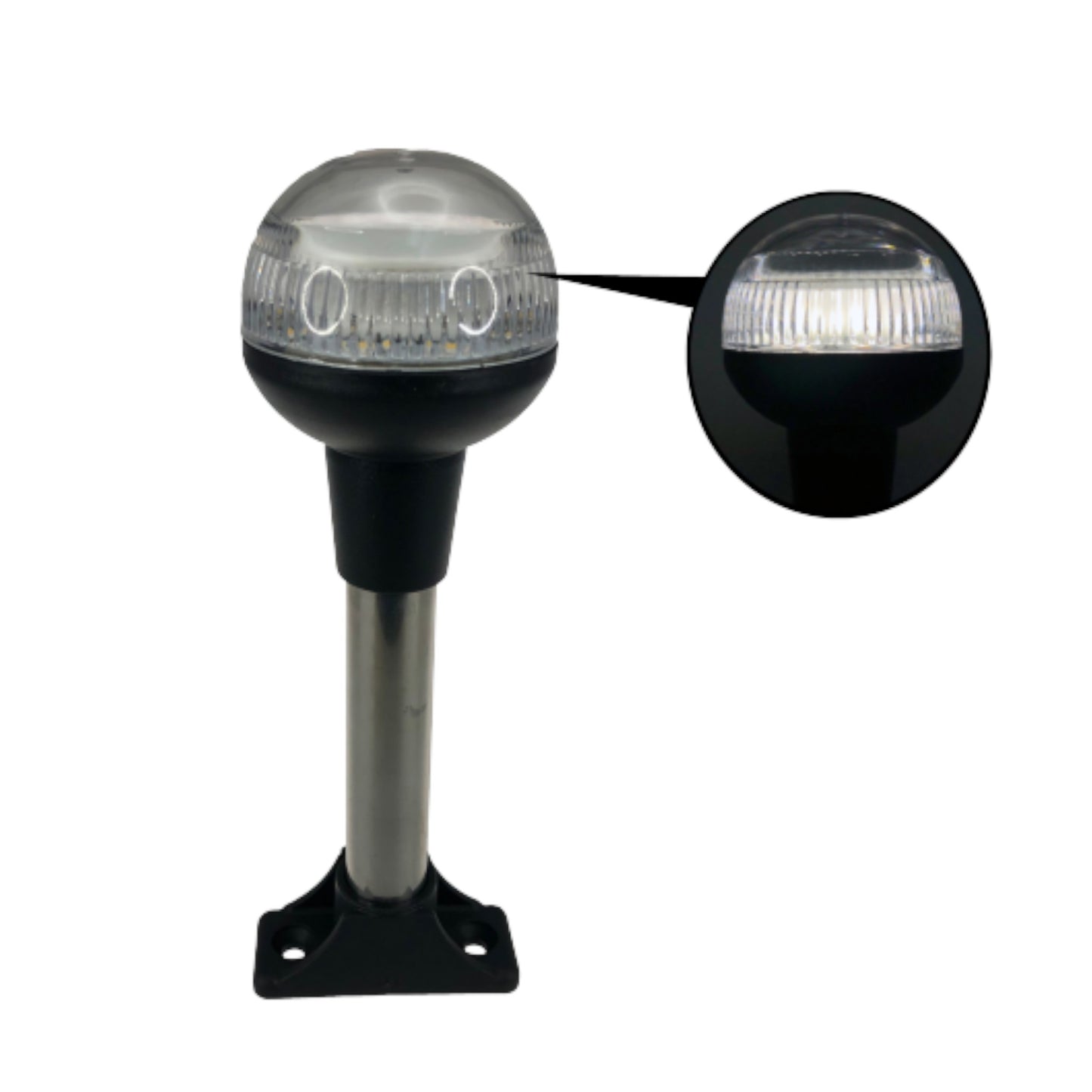 Pactrade Marine Boat LED All Round Anchor Navigation Light SS Pole 7-1/2"H USCG