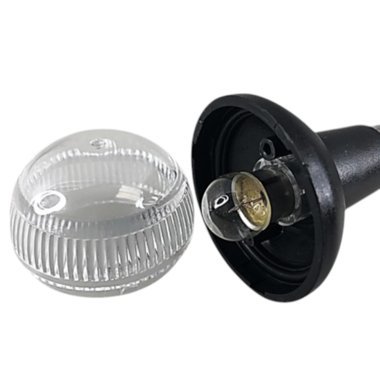 Pactrade Marine PC Plastic LED RV Adjustable All Round 360 Degree with Stern Black Pole Navigation Anchor Light Pontoon Fishing Boat Kayak 13.5" Height 12V