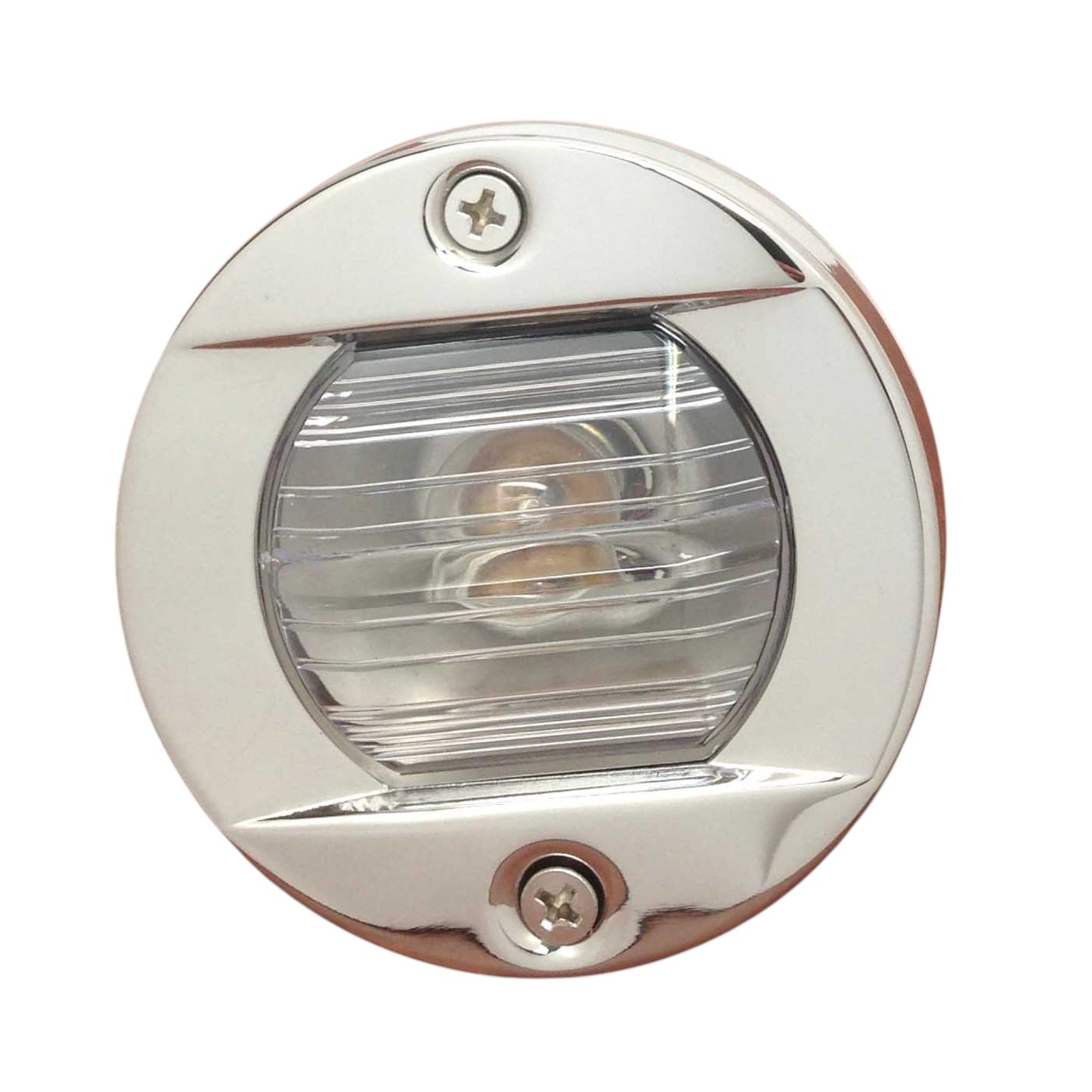 Pactrade Marine Boat Transom Stern Light Stainless Steel Splashproof Flush Mount, Festoon White Bulb, 12V/8W