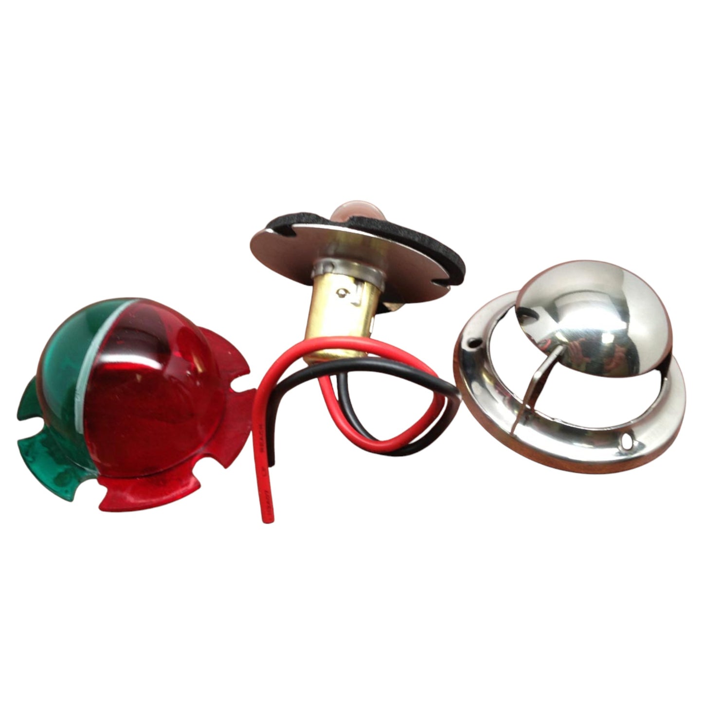 Pactrade Marine Boat Navigation Bow Light Festoon Stainless Steel Red and Green
