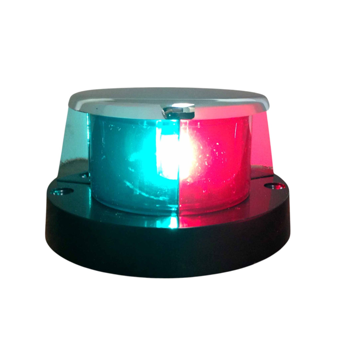 Pactrade Marine Boat Festoon Navigation Bow Light Red Green Chrome Plated Zinc IP66