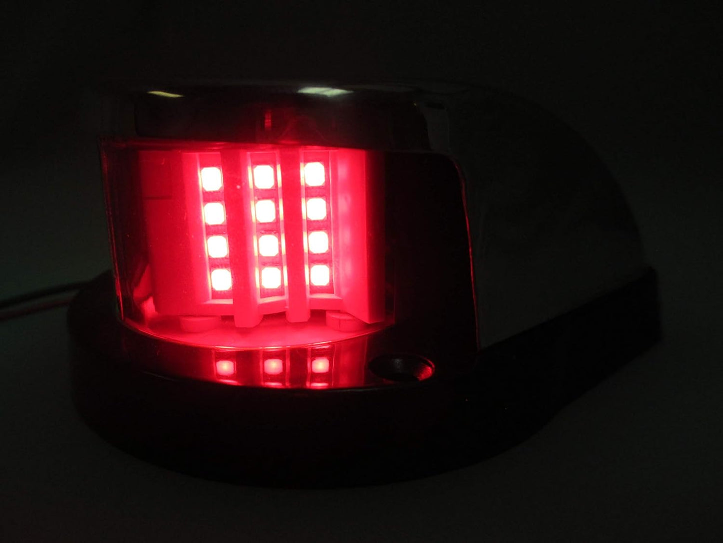 Pactrade Marine Boat LED Navigation Light Red Green SS304 50Lumen DC10-30V 2W IP66 1NM