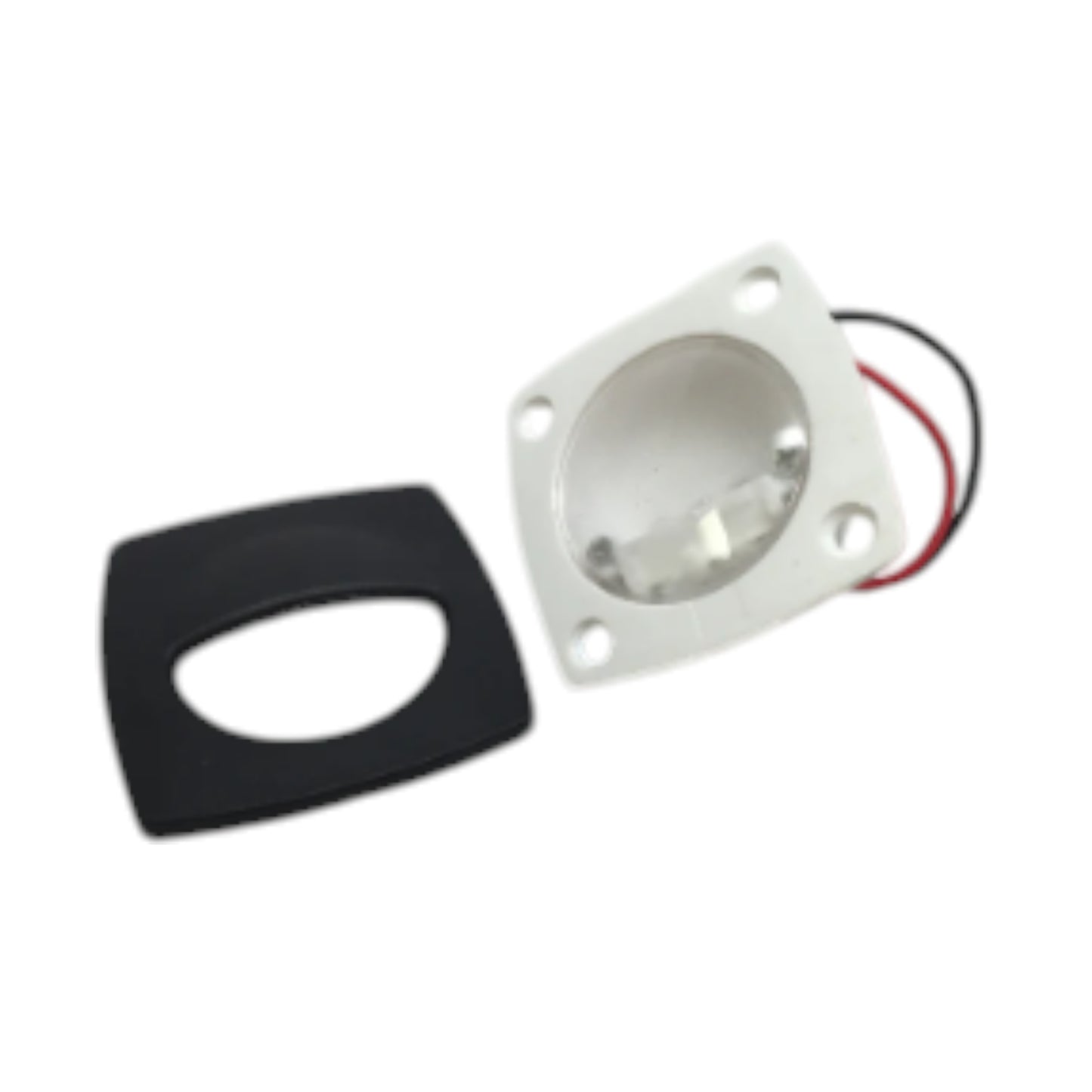 Pactrade Marine Boat LED RV Trailer Cool White Square Shape Courtesy Light 2.24"X2.24"