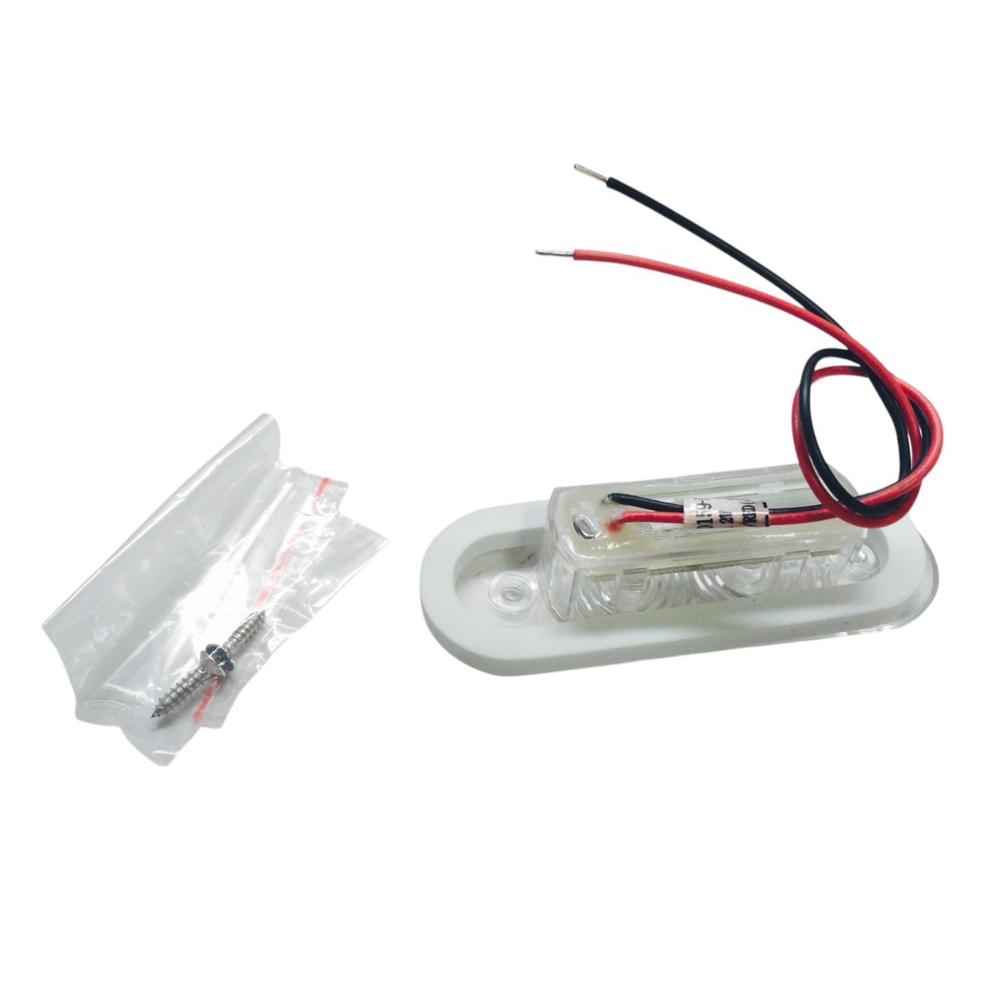 Pactrade Marine Boat RV Flush Mount LED Red Oblong Shape Courtesy Light OEM PC IP67