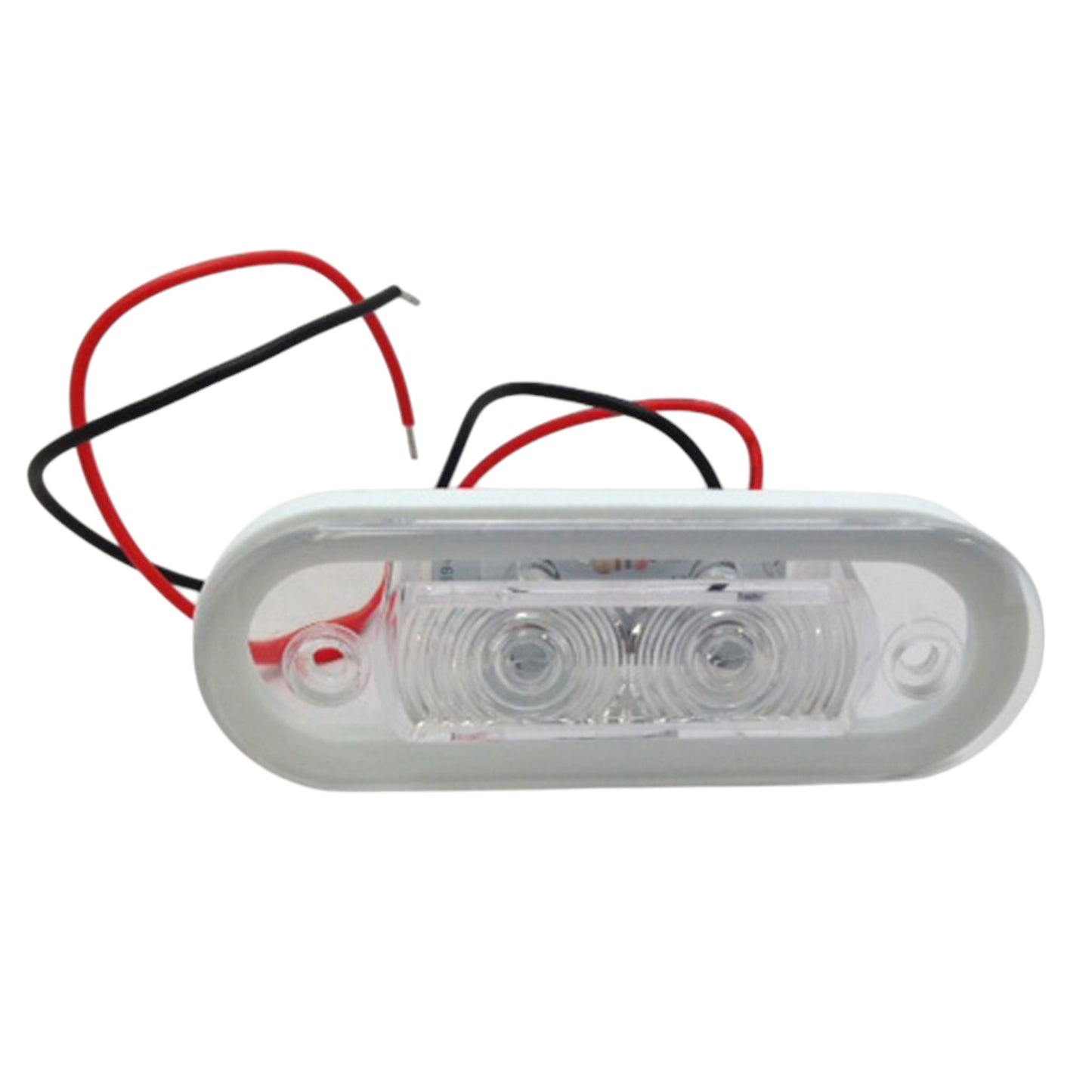 Pactrade Marine Boat Flush Mount LED Cool White Oblong Courtesy Light IP67 Waterproof