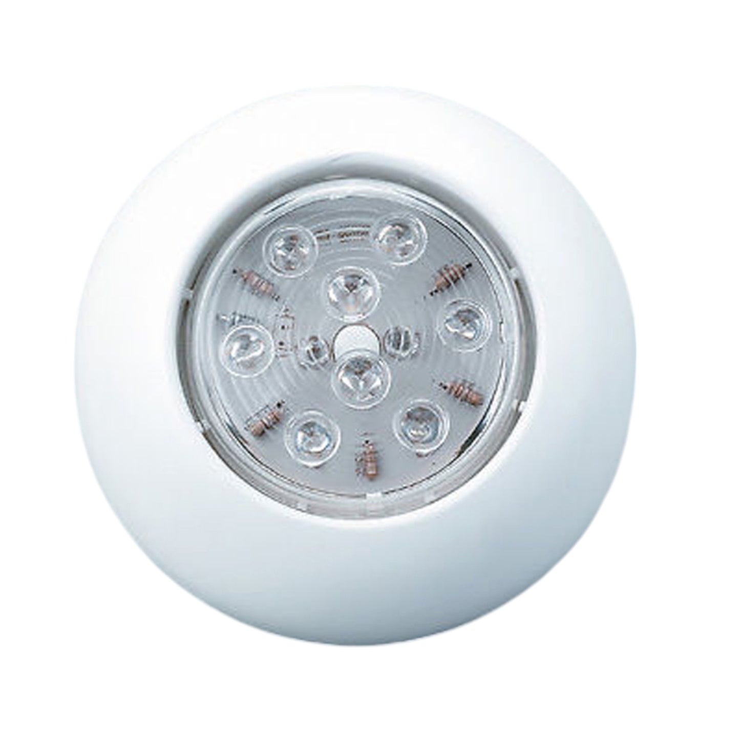 Pactrade Marine RV & Trucks LED Round Ceiling Lens Push On/Off Light Surface Mount