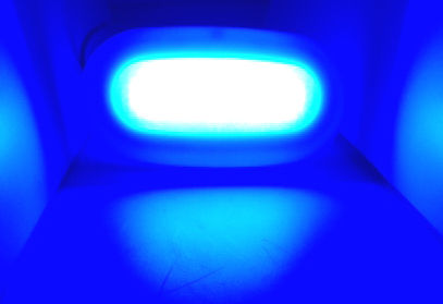 Pactrade Marine Boat LED Surface Mount Blue Color Courtesy Light Splashproof 0.4 Watt