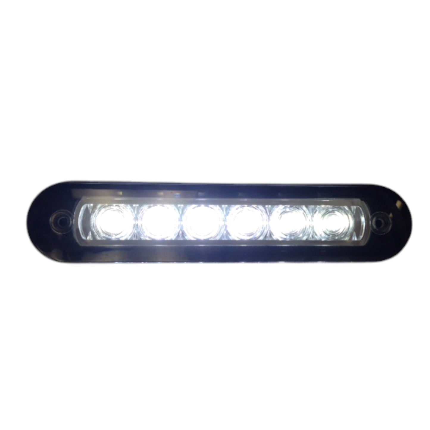 Pactrade Marine Boat LED Strip Light With 6 Cool White Plastic IP67 Flush Mount
