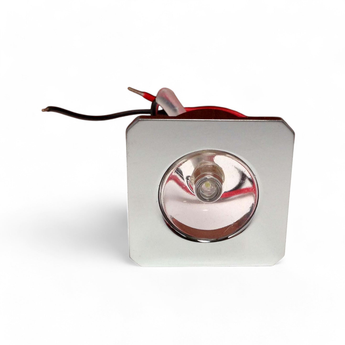 Pactrade Marine Boat LED Square Mini White Courtesy Light Chrome Plated Brass