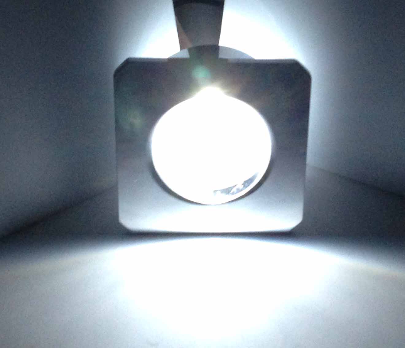 Pactrade Marine Boat LED Square Mini White Courtesy Light Chrome Plated Brass