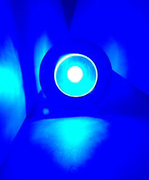 Pactrade Marine Boat LED Blue Mini Courtesy Button Light Chrome Plated Brass