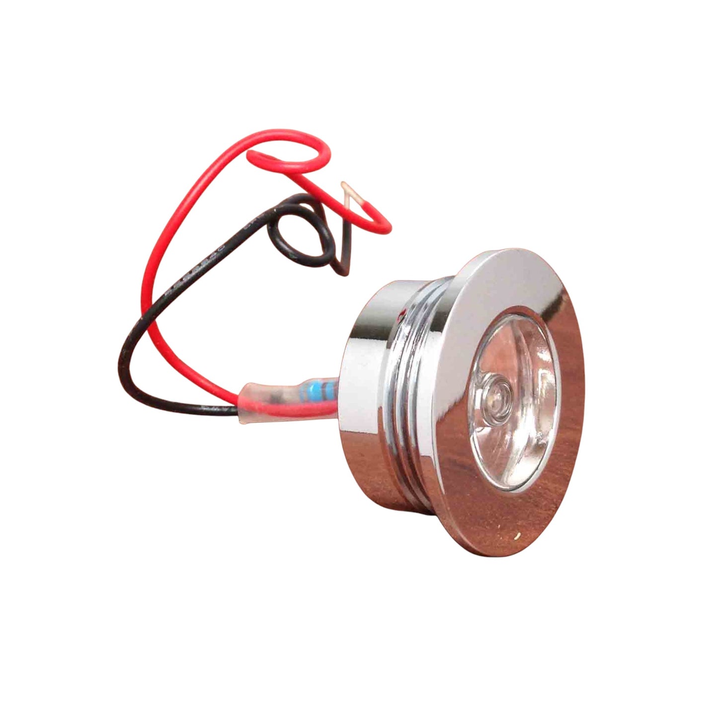 Pactrade Marine Details about Marine Boat LED White Mini Courtesy Light Chrome Plated Brass Recessed Mounting
