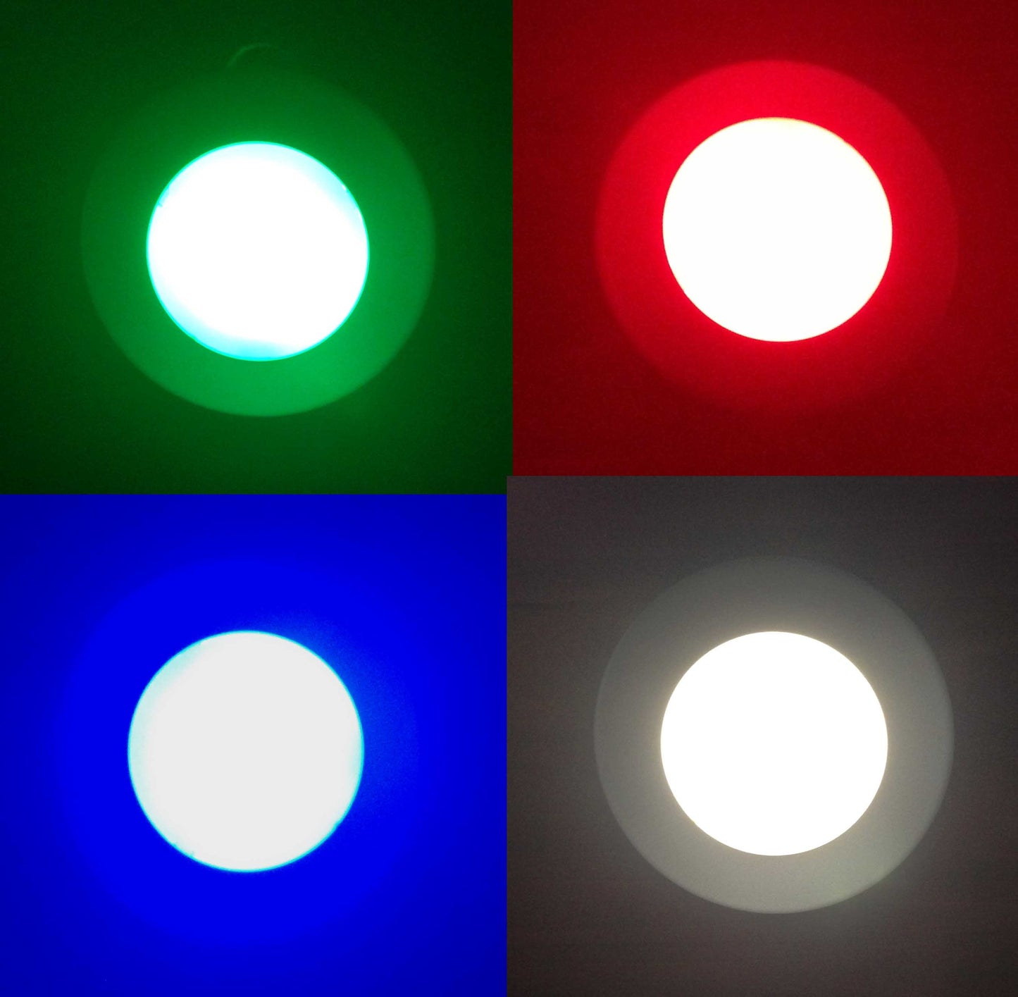 Pactrade Marine Boat LED Slim Bright Ceiling Light White RGB 3.4" Diameter