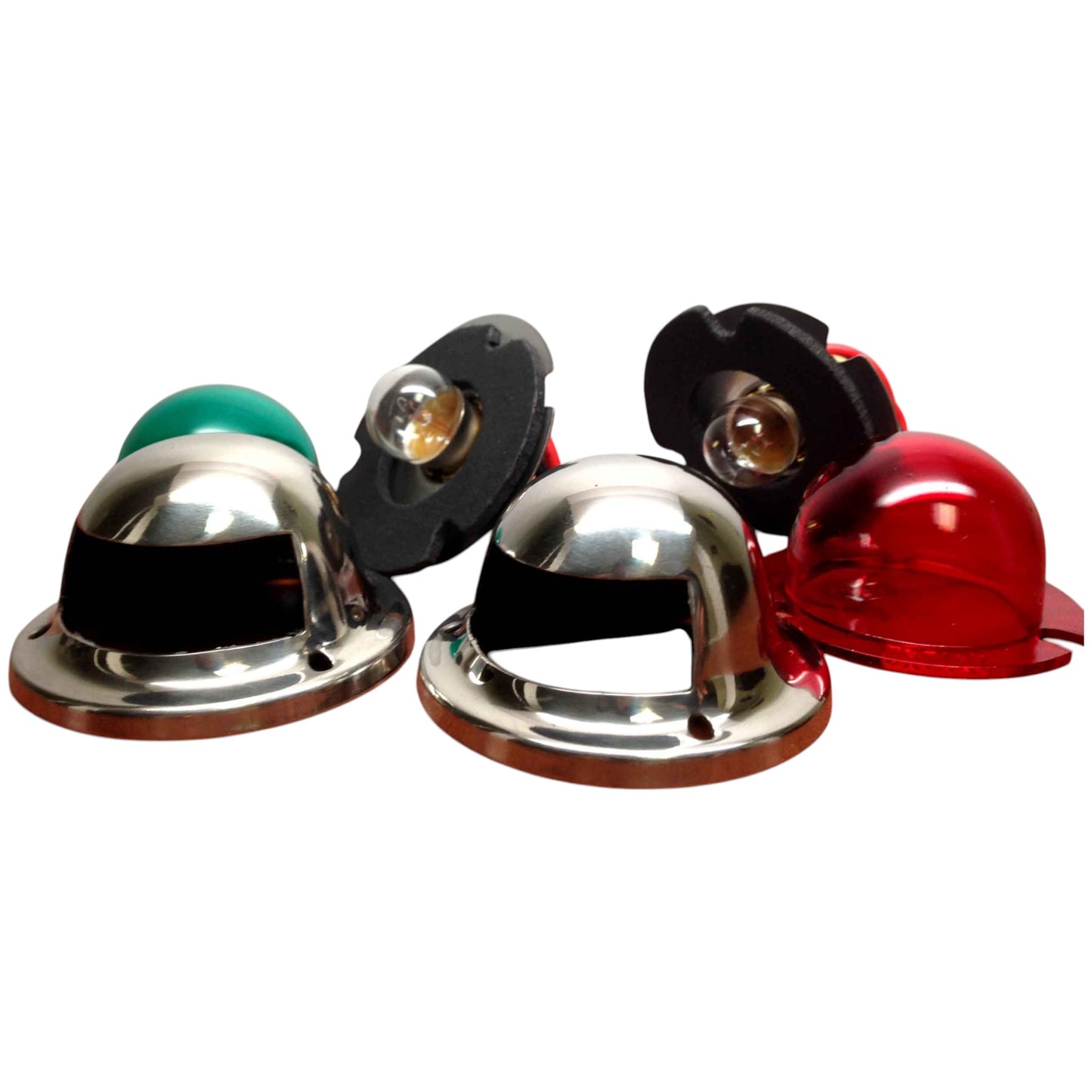 Pactrade Marine Boat Navigational Side Light Pair Top Mount Red And Green Splashproof