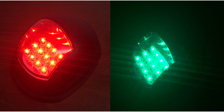 Pactrade Marine Boat LED Green Starboard Red Portside Navigation Light Vertical Mount