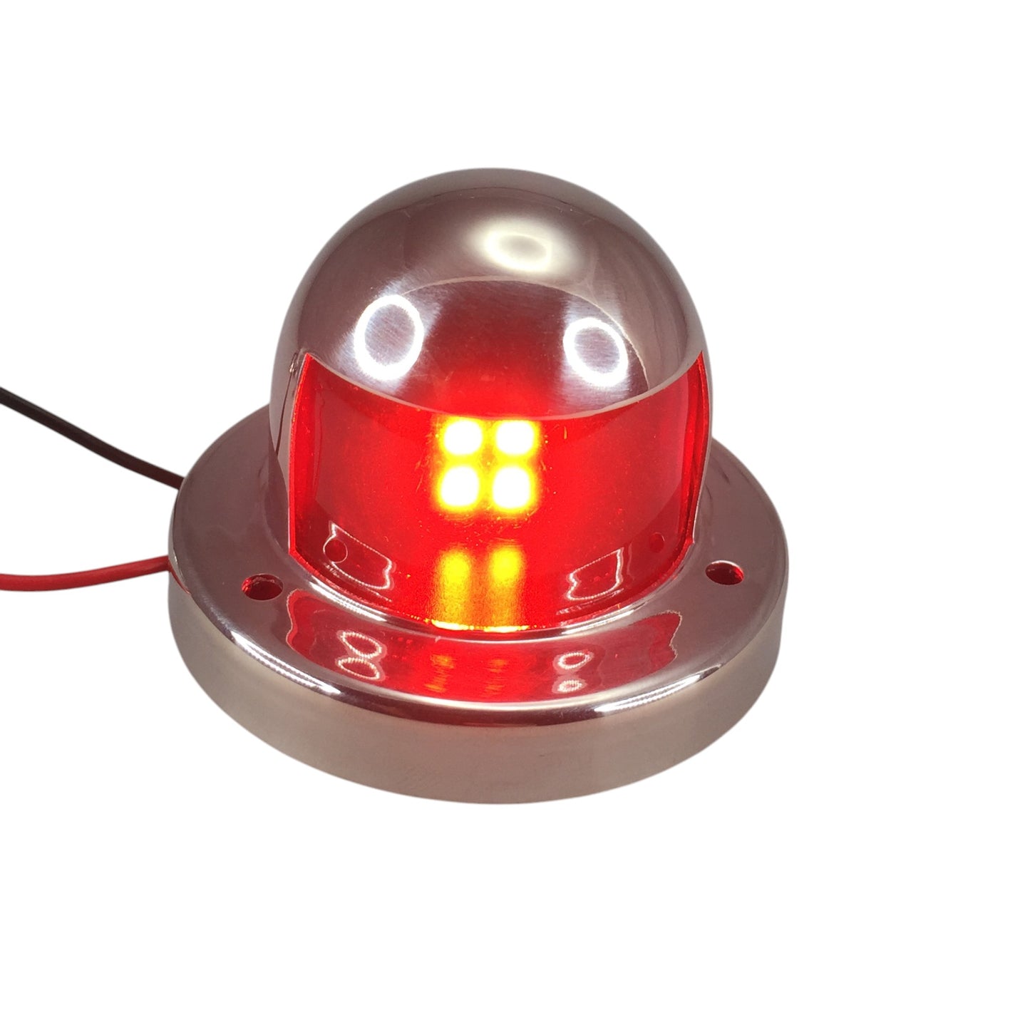 Pactrade Marine Boat Pontoon 8 LED S.S.316 Red Port Navigation Light 12V