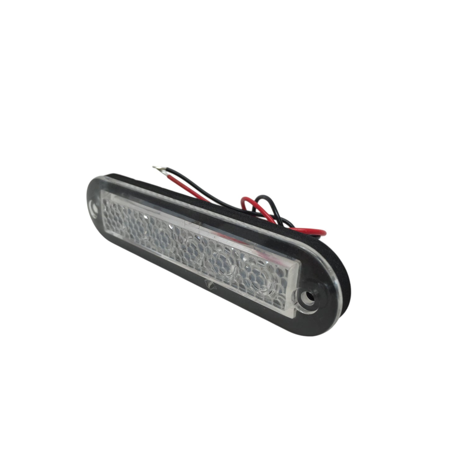 Pactrade Marine Boat White LED Strip Light 73LM Flush Mount 12V 1.2W IP67 4500K 3.9"X0.9"