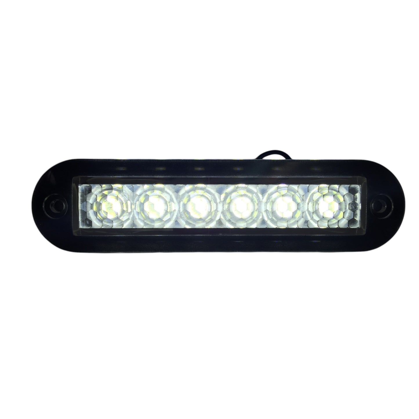 Pactrade Marine Boat White LED Strip Light 73LM Flush Mount 12V 1.2W IP67 4500K 3.9"X0.9"