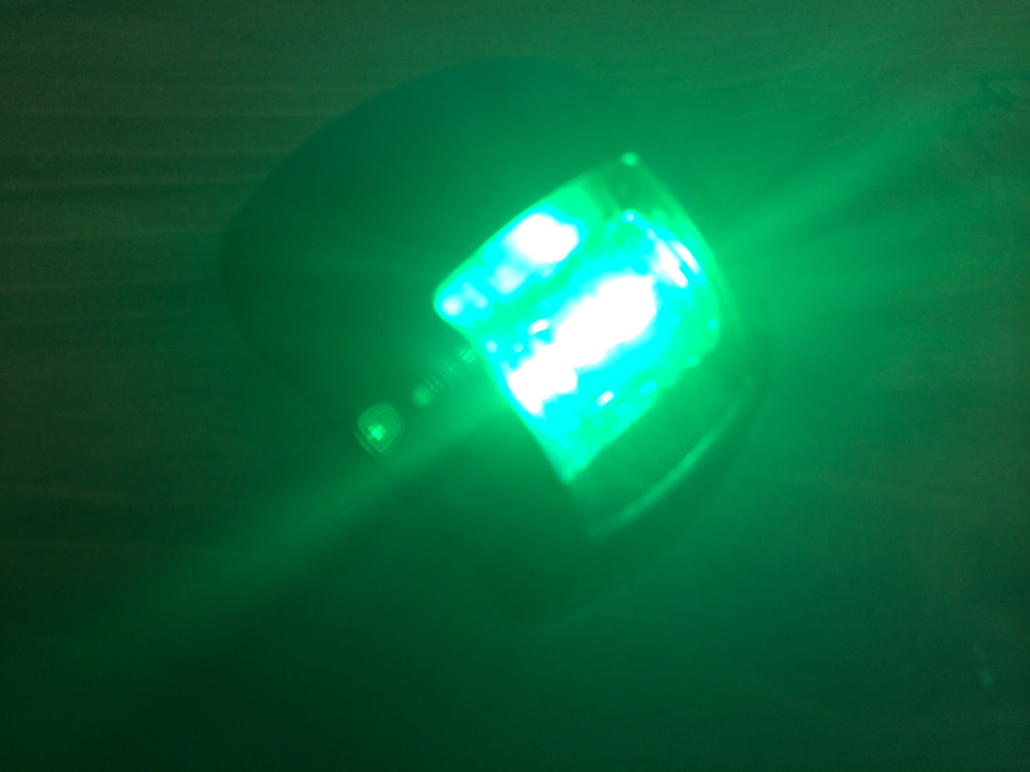 Pactrade Marine Boat Green Starboard Navigation Light Black Housing 1NM 12V 20.5LM