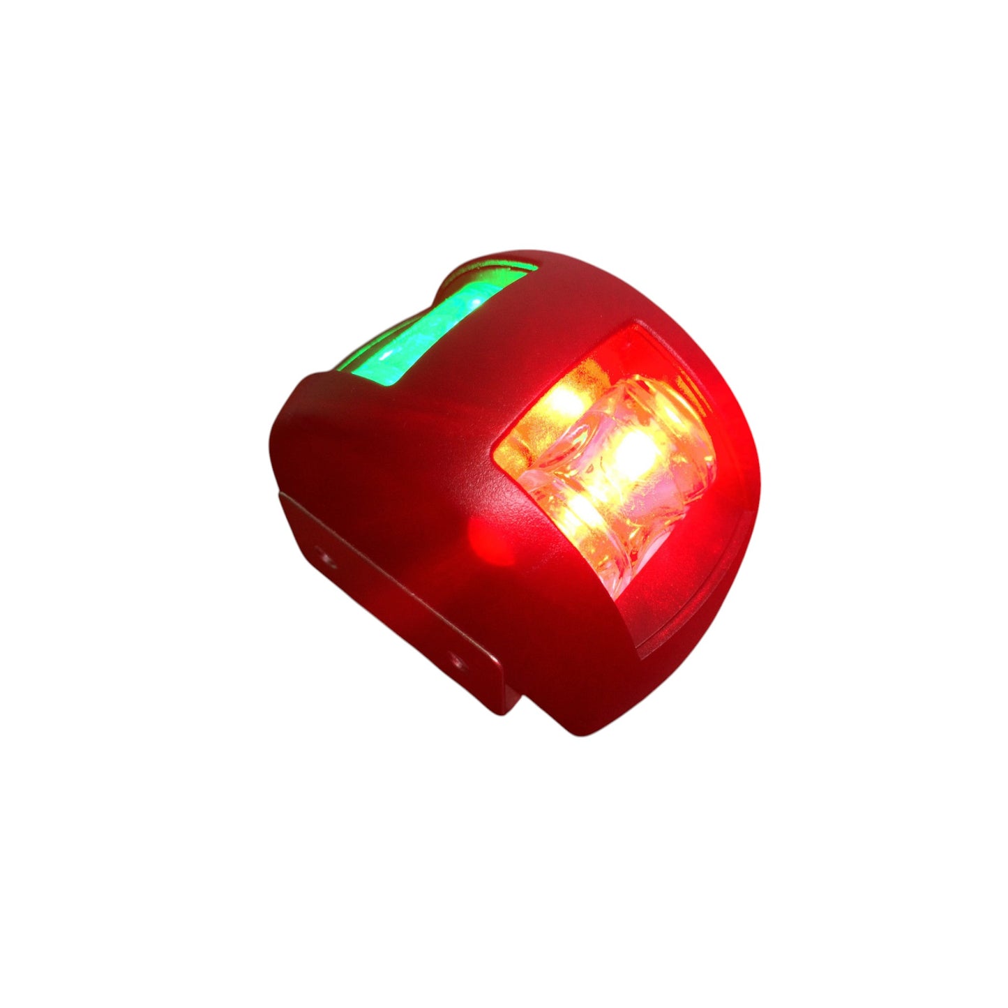 Pactrade Marine Boat Red & Green Combo Bow Navigation Light Black PC Housing 2NM 12V 2.3W
