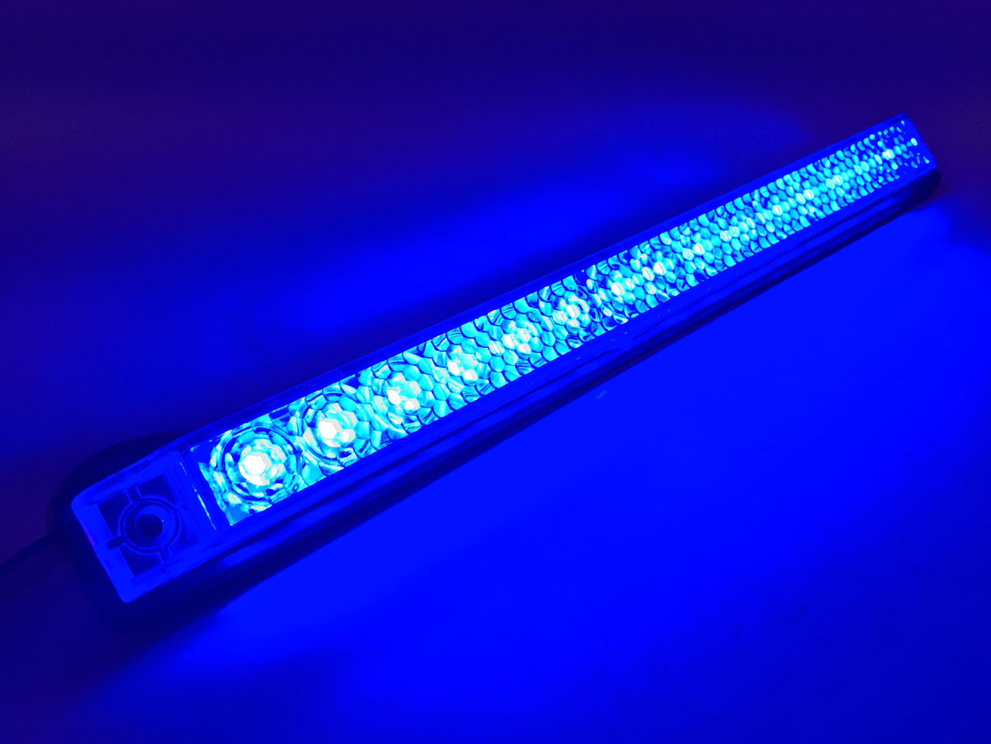 Pactrade Marine Boat Blue LED Strip Light 23LM Surface Mount 12V 3W IP67 4500K 8.2X0.8MM