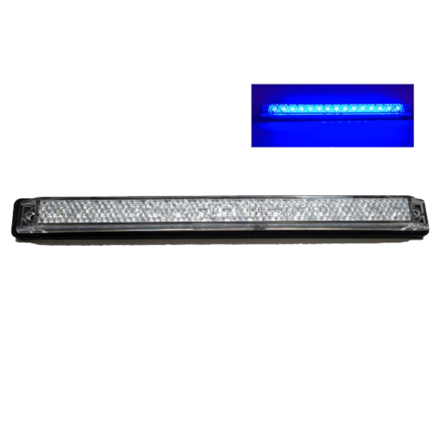 Pactrade Marine Boat Blue LED Strip Light 23LM Surface Mount 12V 3W IP67 4500K 8.2X0.8MM