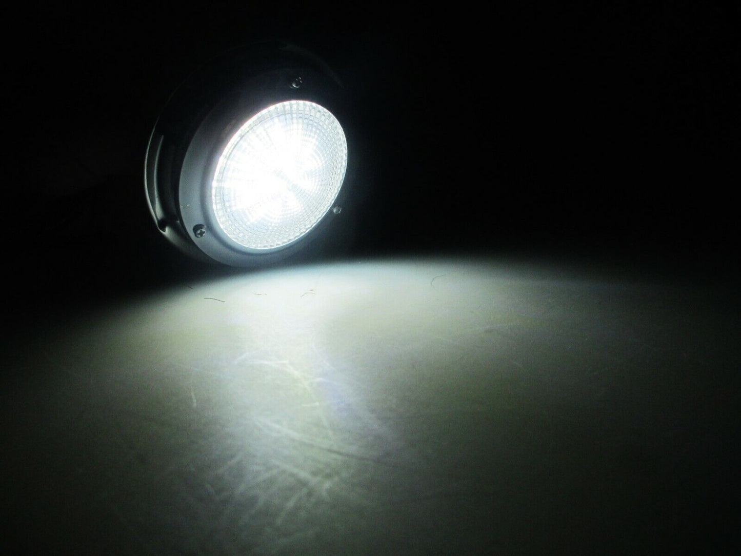 Pactrade Marine Interior Ceiling Dome Light 12V Boat RV Room Cabin Surface Mount Stainless Steel 304 Build-in Rocker Switch ON/OFF Clear Polycarbonate Lens (5-1/2", LED: Cool White)