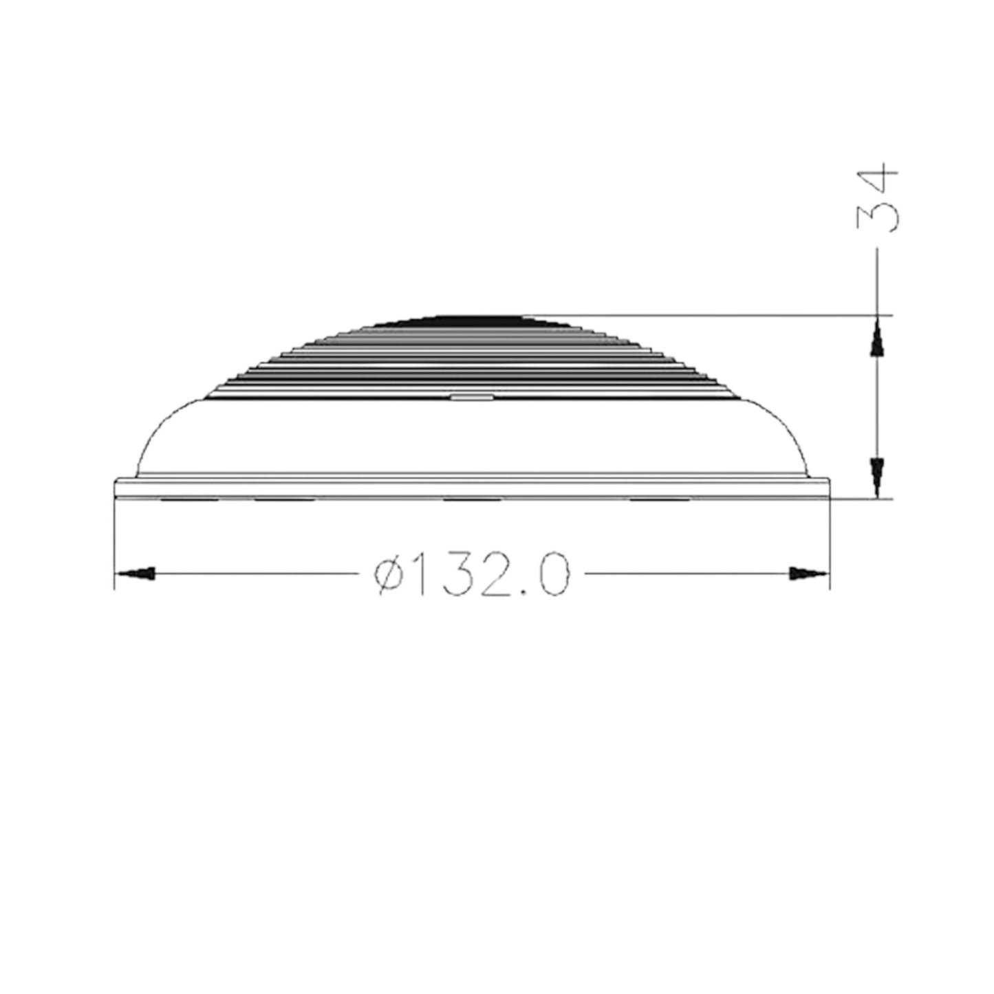 Pactrade Marine Boat LED Dome White Light Stainless Steel Finish