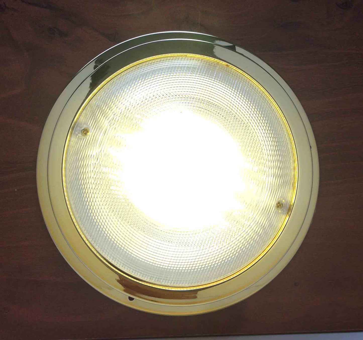 Pactrade Marine Boat Ceiling LED Light Dome Gold Plated ABS Plastic ODM