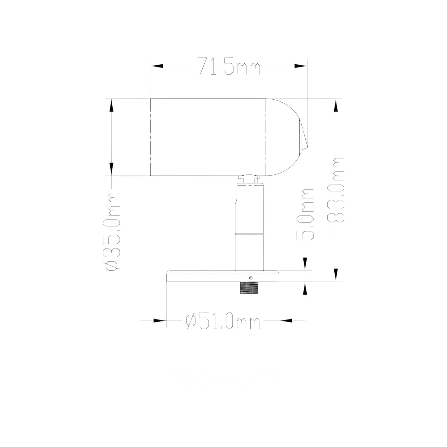Pactrade Marine Accent LED Chrome Plated Cylinder Brass Reading Light Marine Boat 2W 52LM