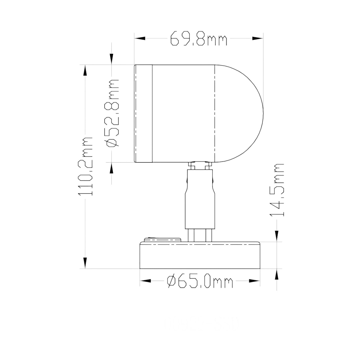 Pactrade Marine Stainless Steel 304 Reading Light Marine Boat 3.1W Daylight White On 12V 154LM